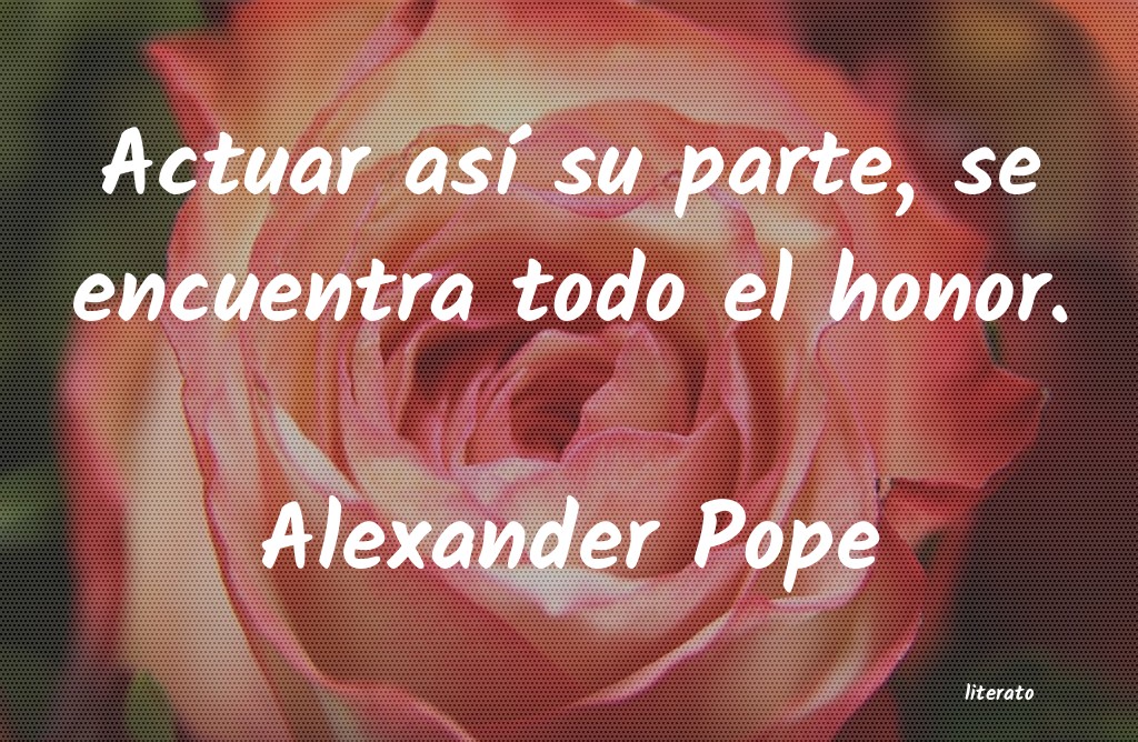 Frases de Alexander Pope