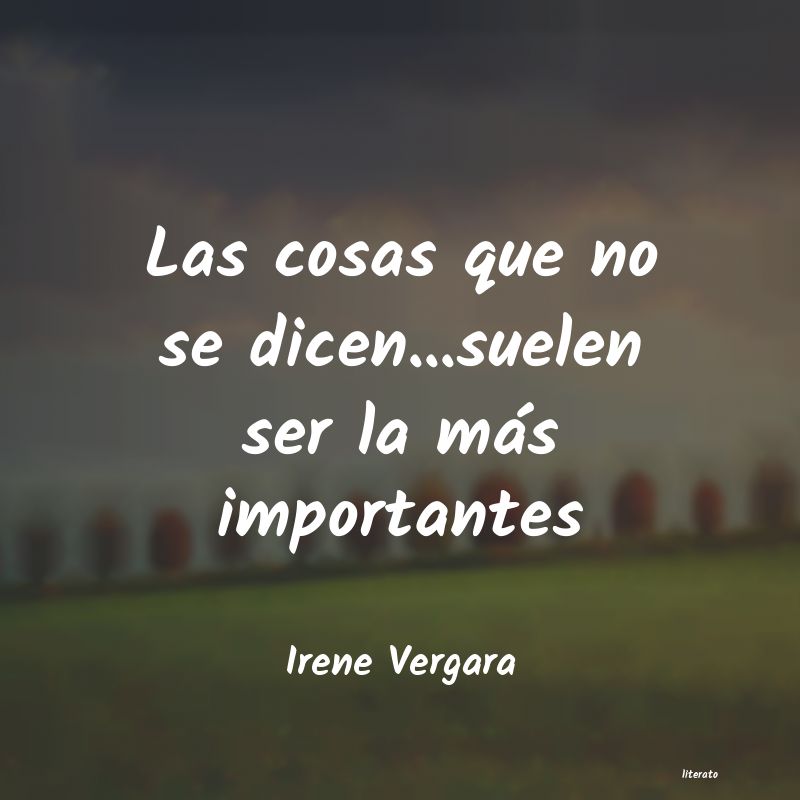 frases de Irene Vergara