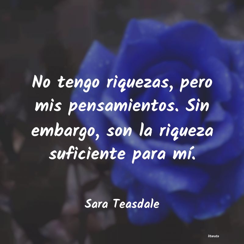 frases de Sara Teasdale