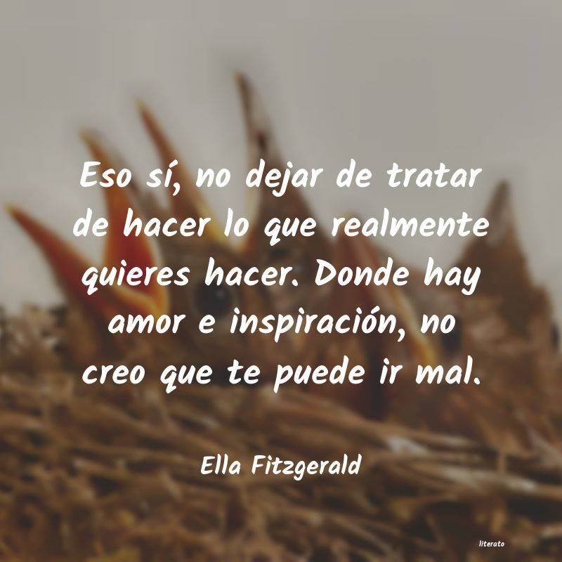 Frases de Ella Fitzgerald