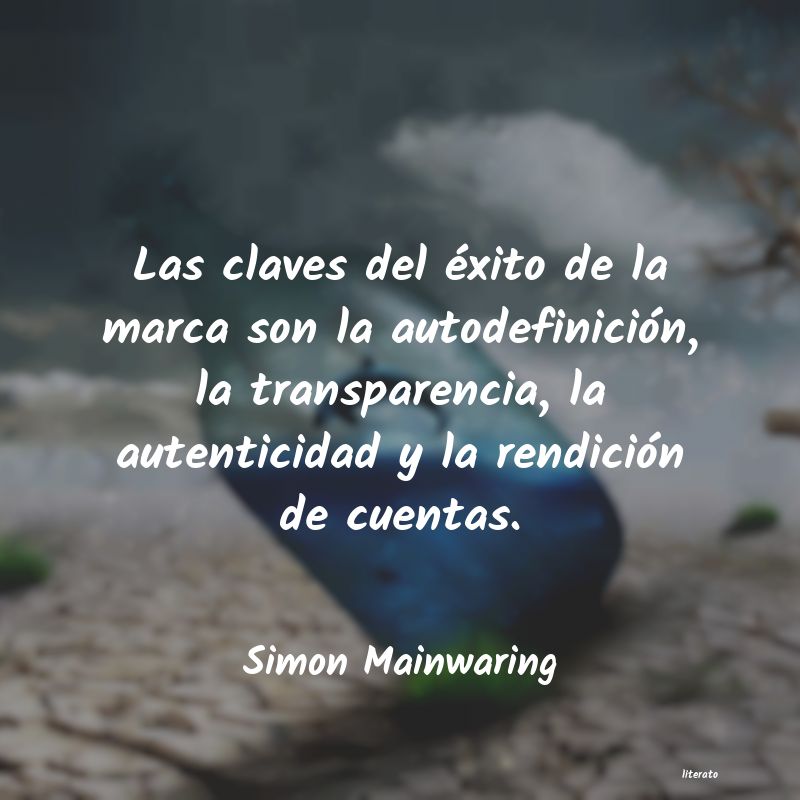 Frases de Simon Mainwaring