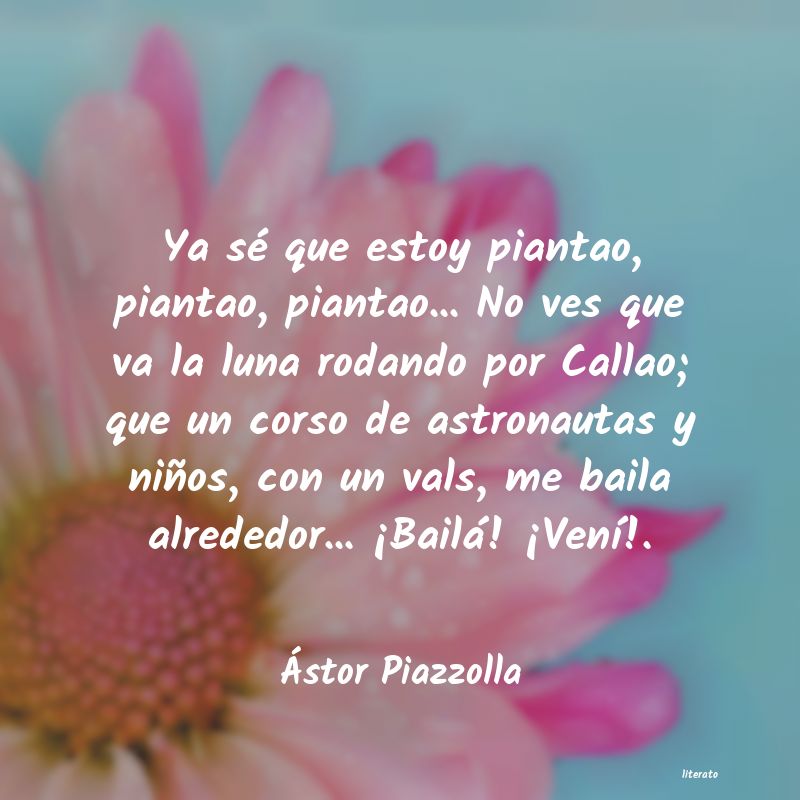 Frases de Ástor Piazzolla