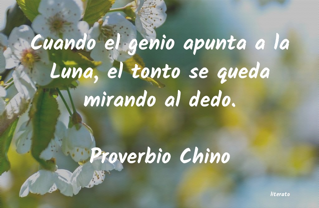 frases de Proverbio Chino