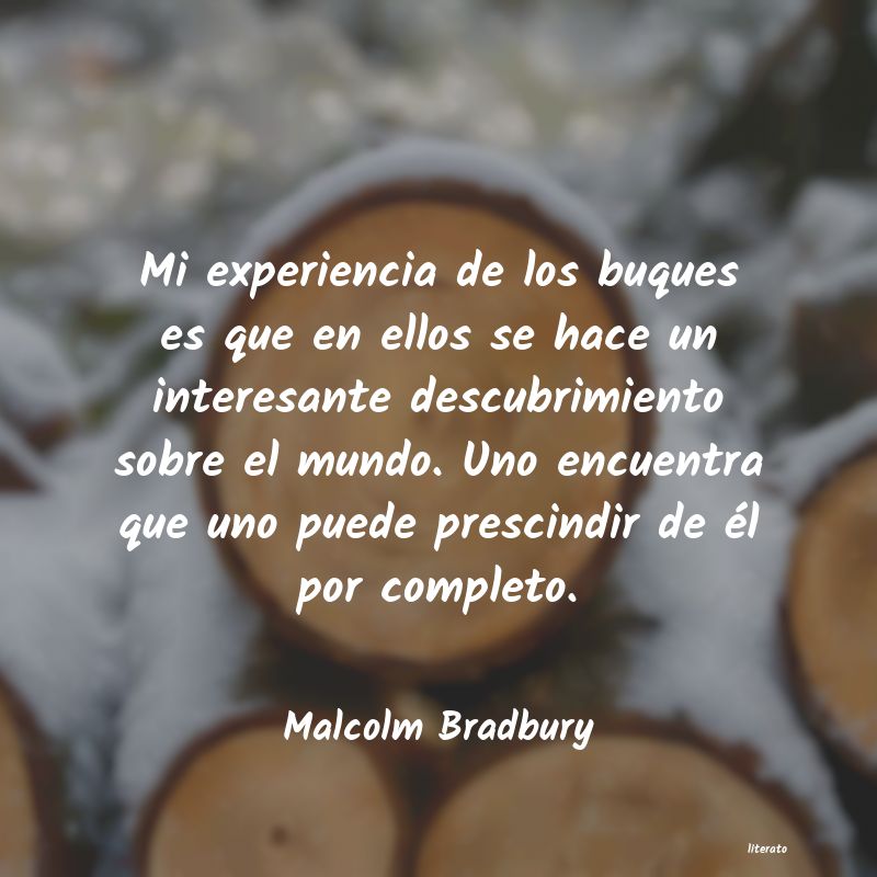 Frases de Malcolm Bradbury