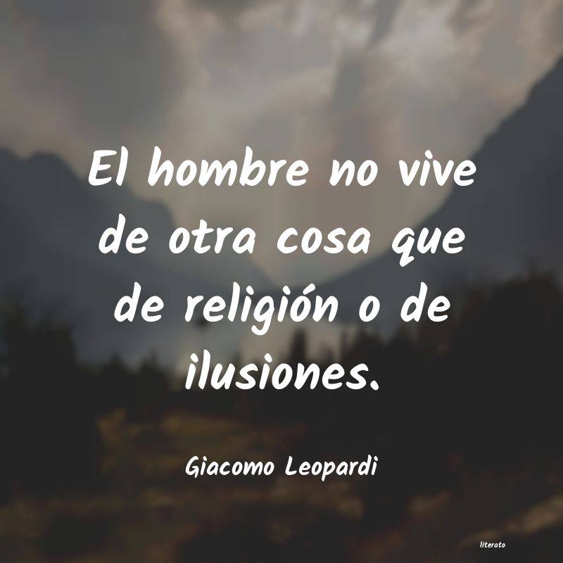 Frases de Giacomo Leopardi