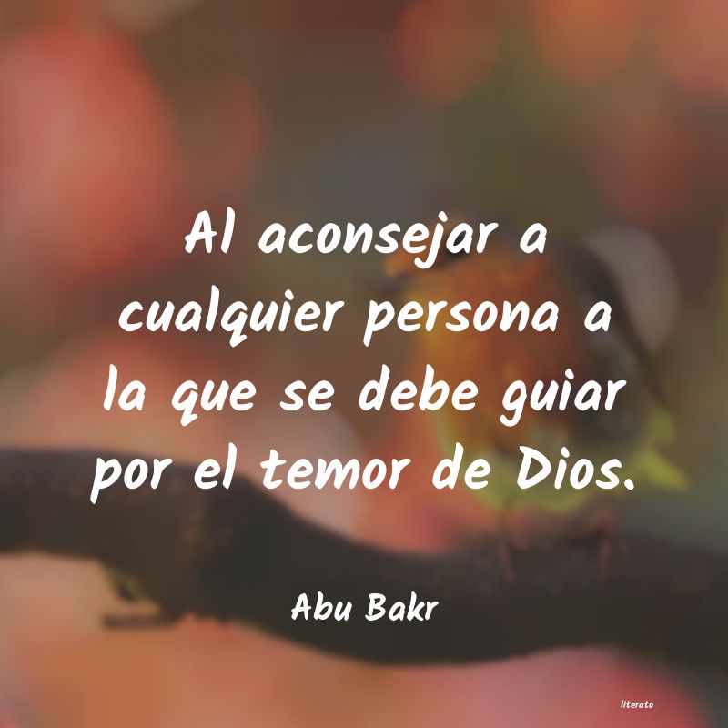 frases de Abu Bakr