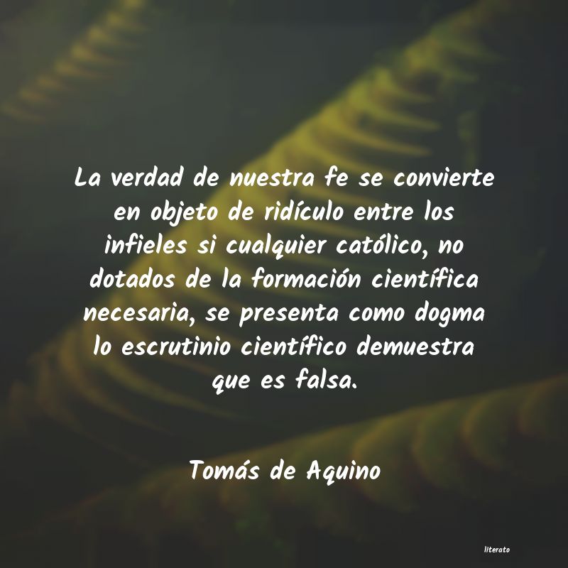 Frases de Tomás de Aquino