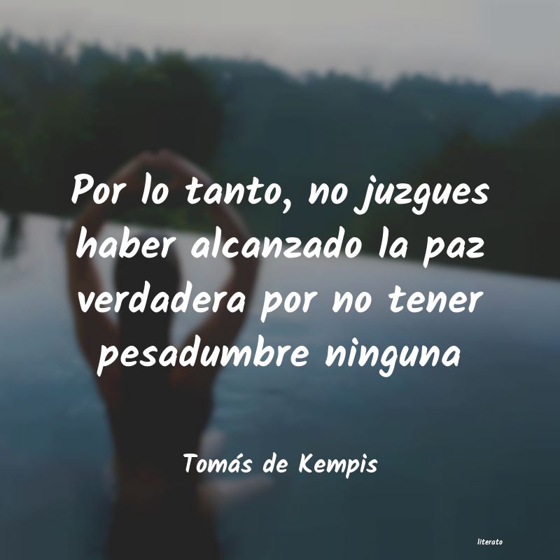 frases de Tomás de Kempis