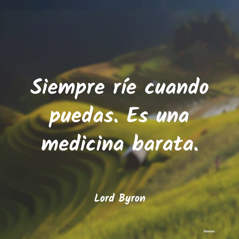 pensamiento de lord byron