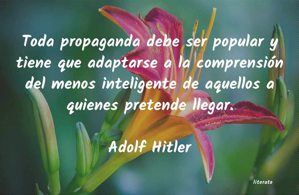 frases de Adolf Hitler