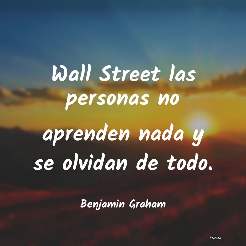 Frases de Benjamin Graham