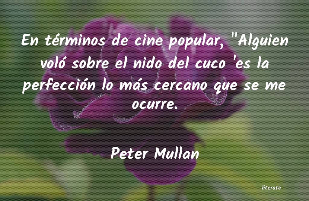Frases de Peter Mullan