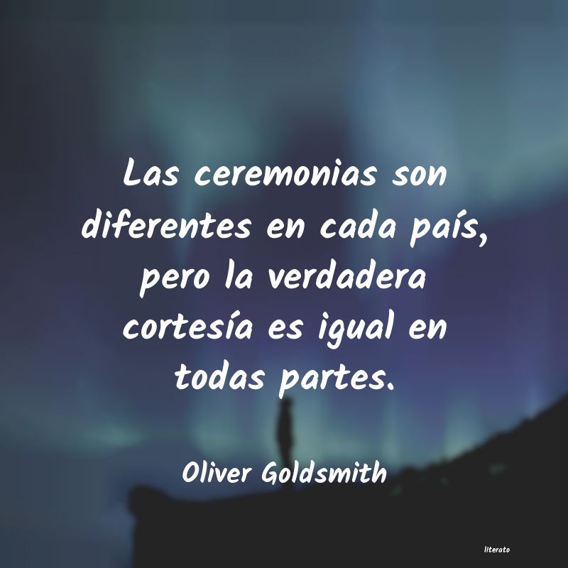 Frases de Oliver Goldsmith