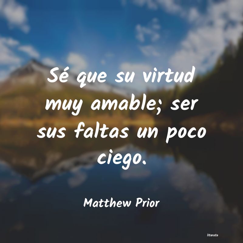 Frases de Matthew Prior