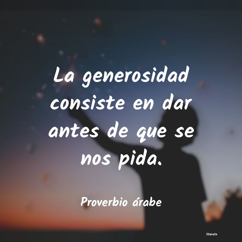 Frases de Proverbio árabe