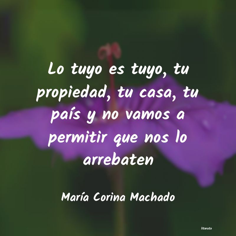 Frases de María Corina Machado