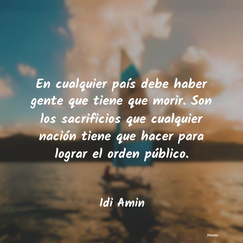 Frases de Idi Amin