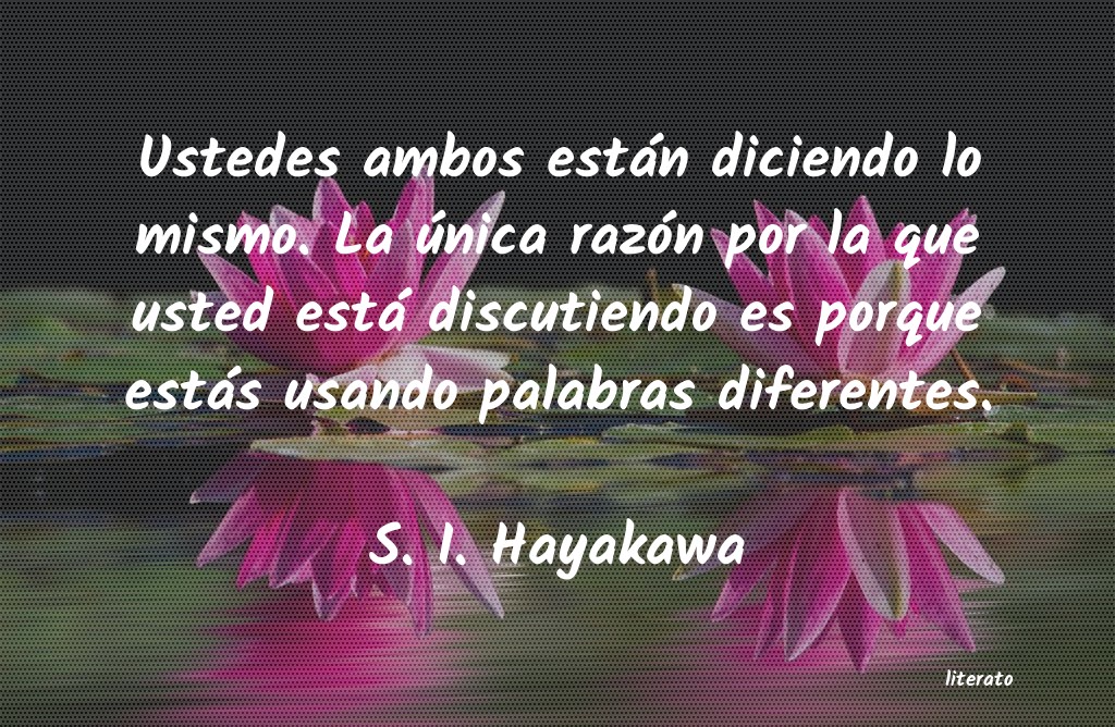 frases de S. I. Hayakawa