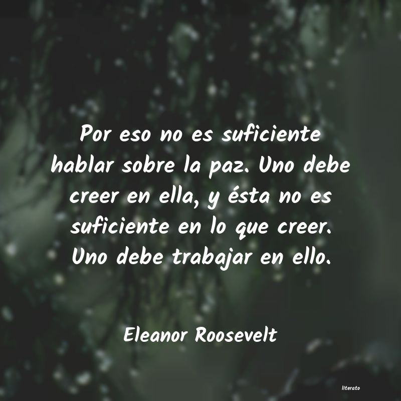 Frases de Eleanor Roosevelt