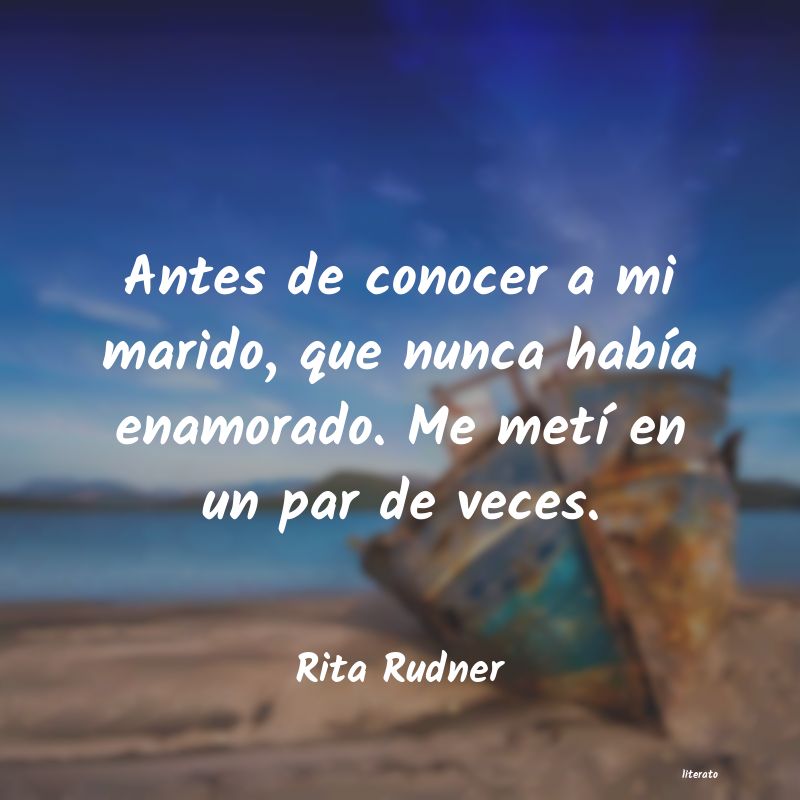 Frases de Rita Rudner