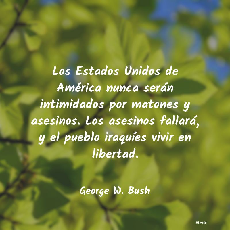 Frases de George W. Bush