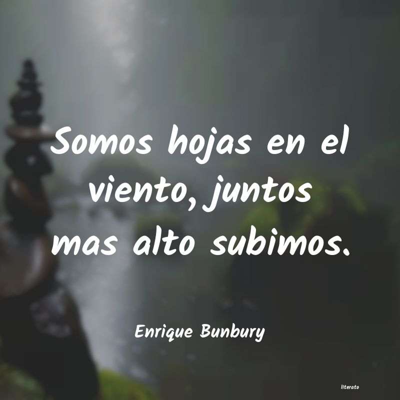 Frases de Enrique Bunbury