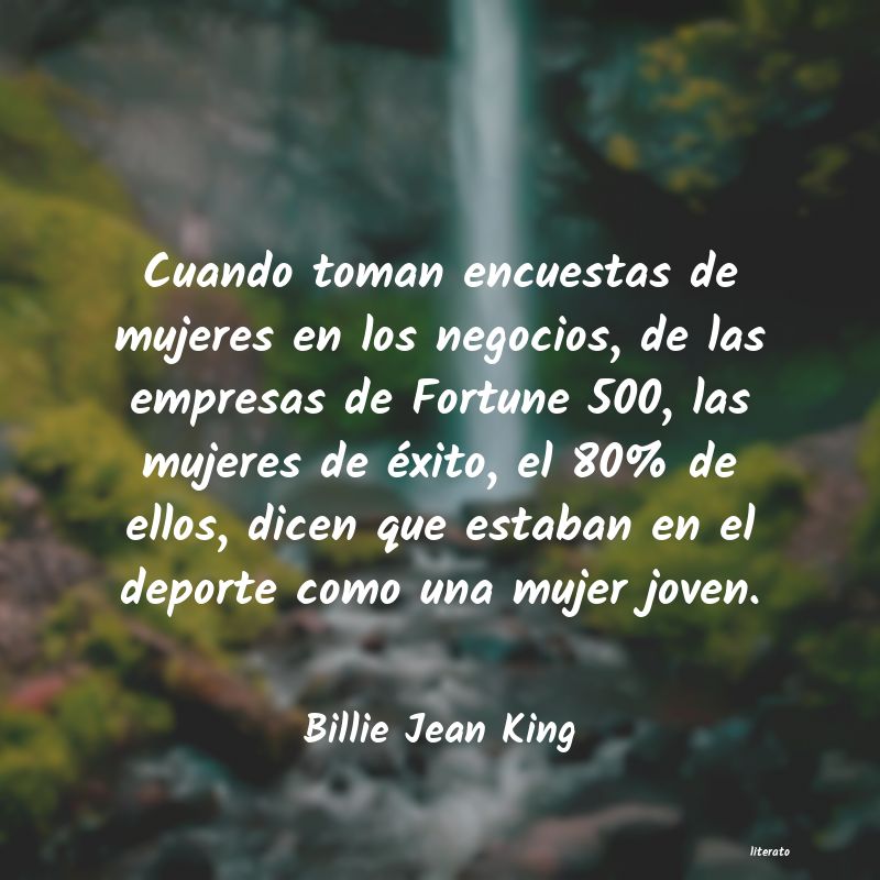 frases de Billie Jean King