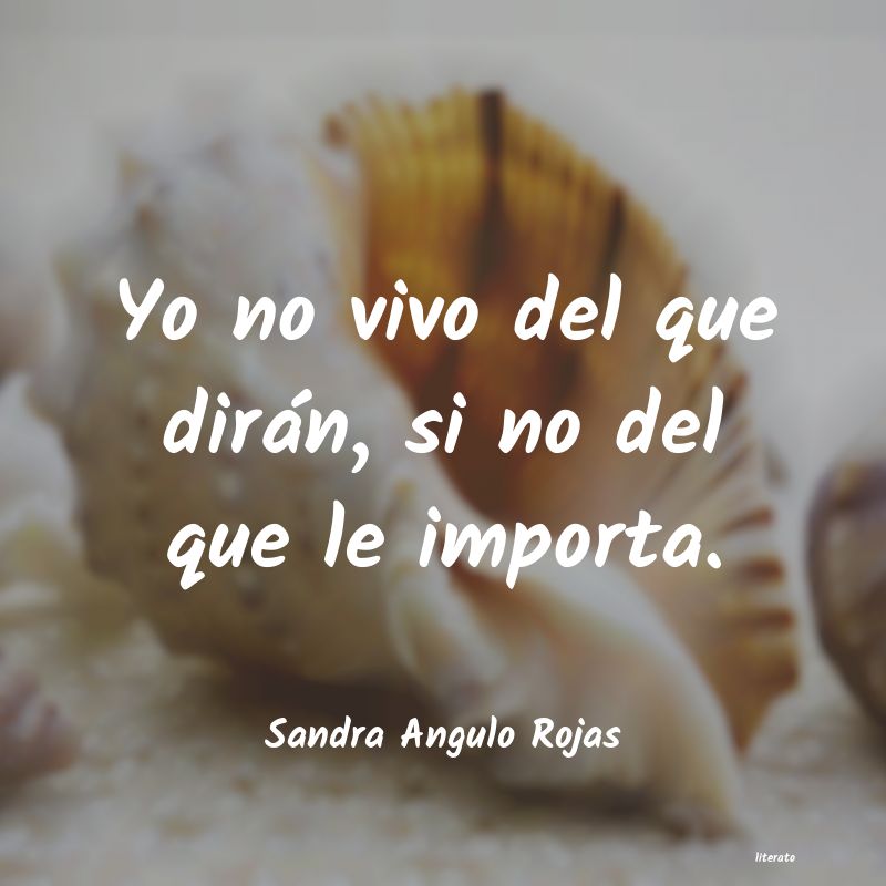 Frases de Sandra Angulo Rojas