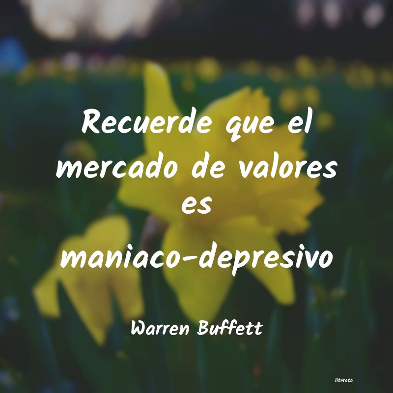 frases de Warren Buffett