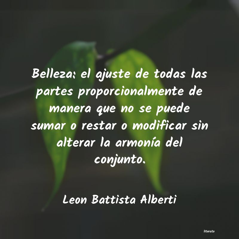 frases de Leon Battista Alberti