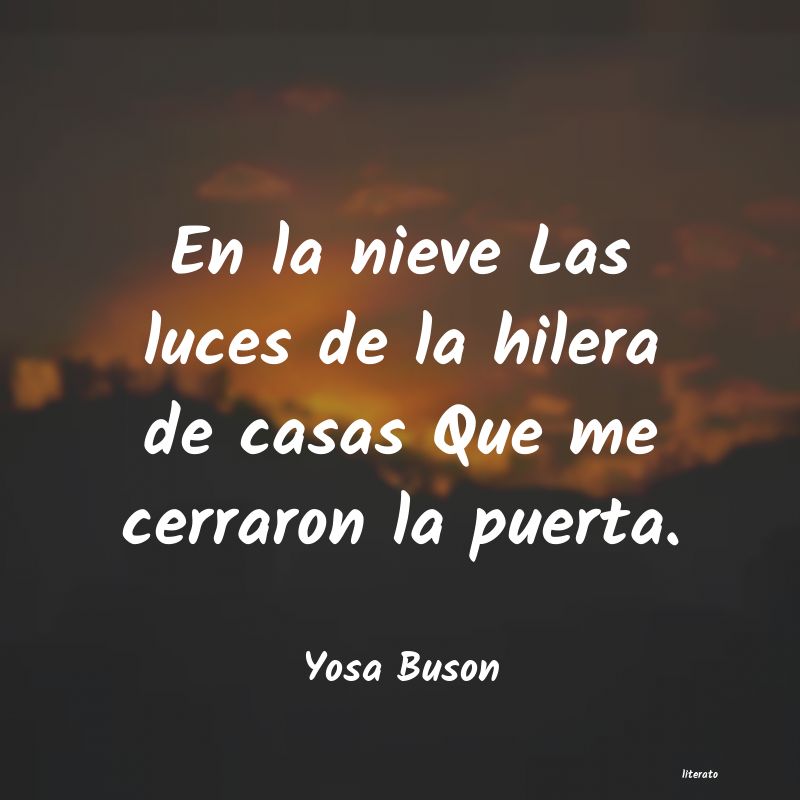 frases de Yosa Buson