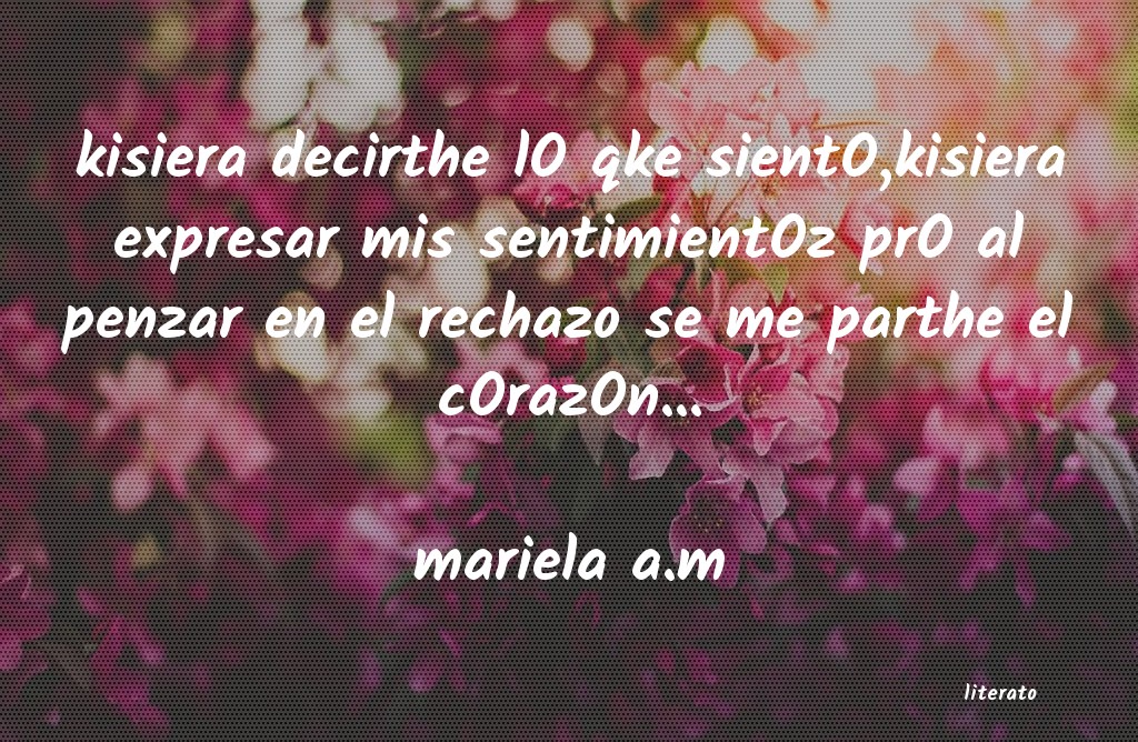 frases de mariela a.m