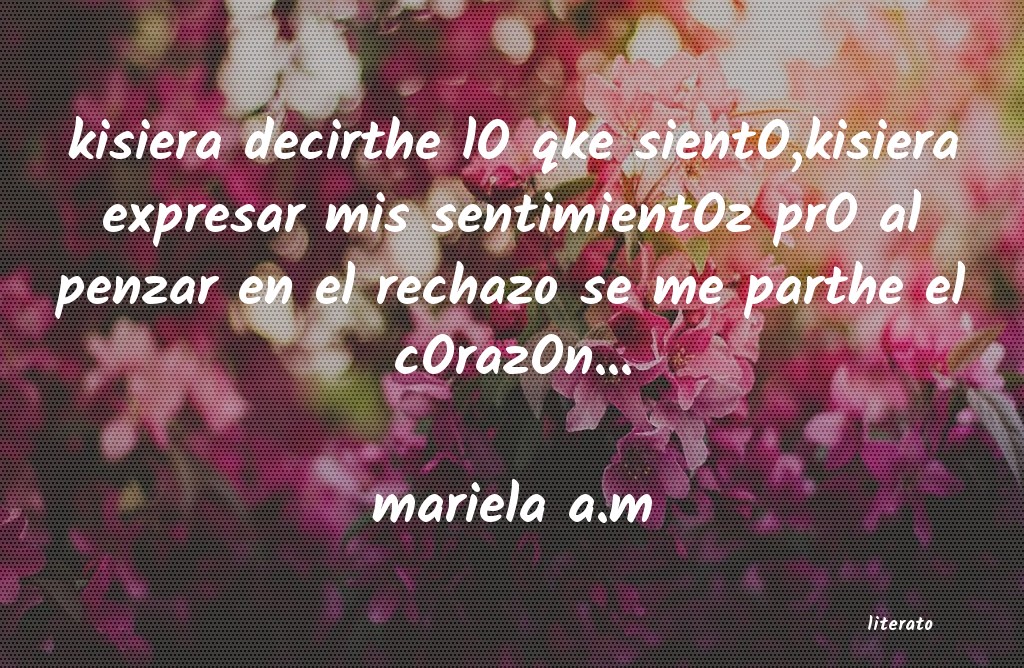 Frases de mariela a.m