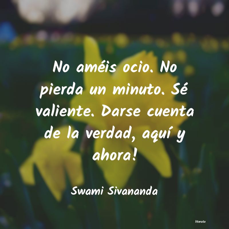 frases de Swami Sivananda