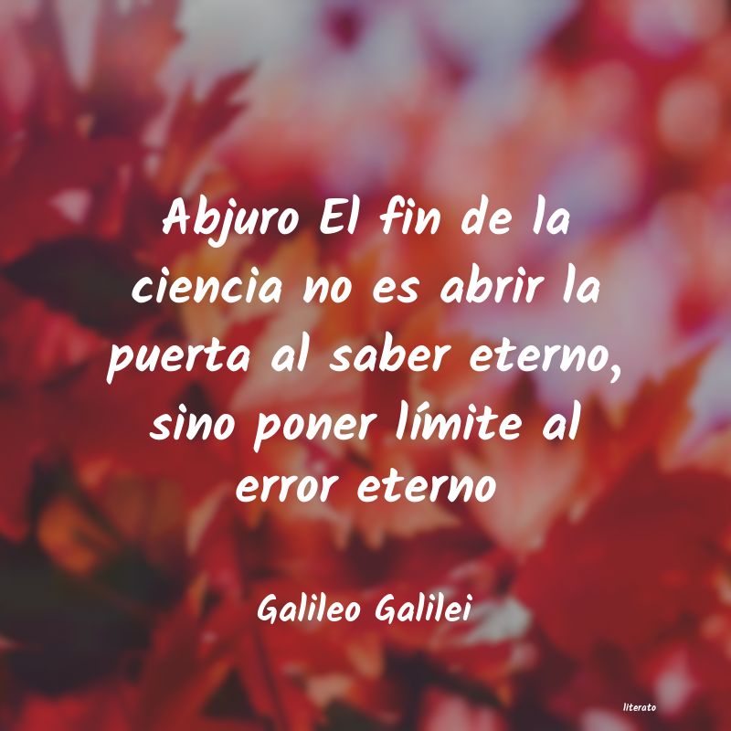 frases de Galileo Galilei