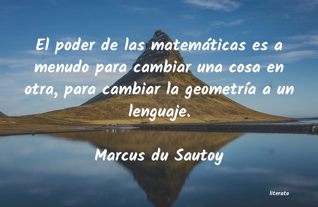 Frases de Marcus du Sautoy