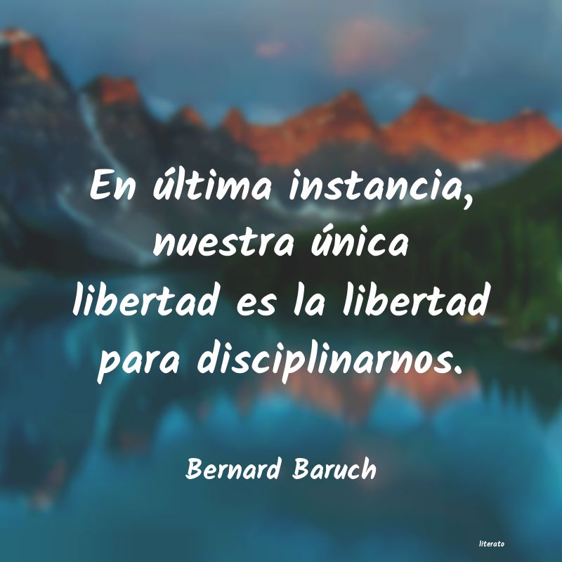 frases de Bernard Baruch