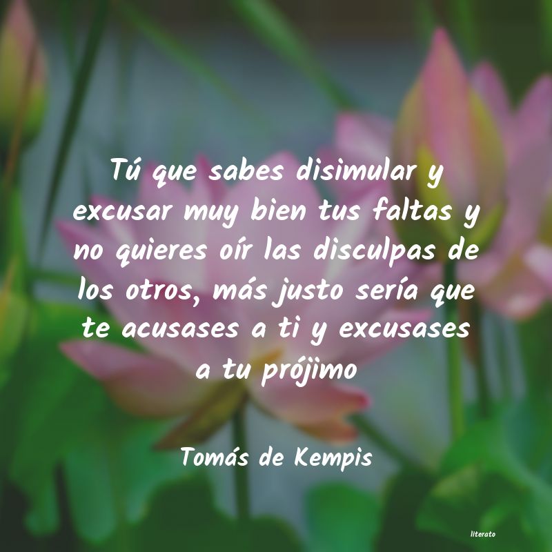 Frases de Tomás de Kempis