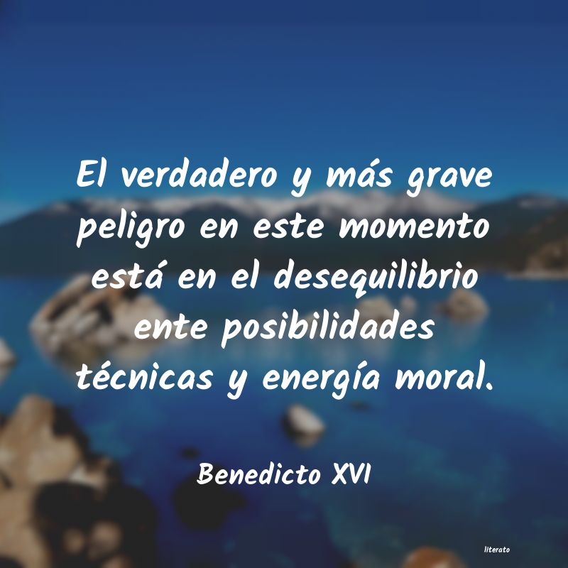 Frases de Benedicto XVI