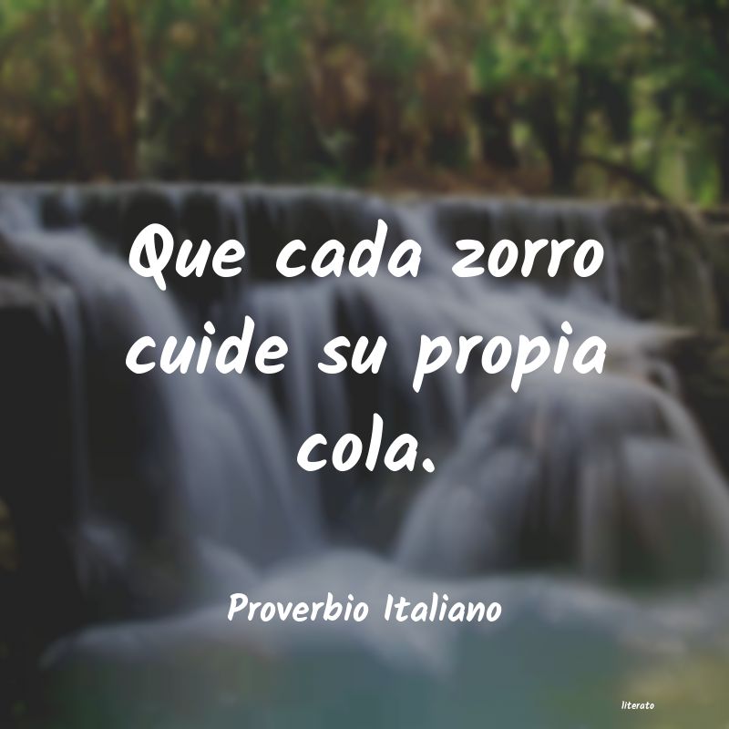 frases de Proverbio Italiano
