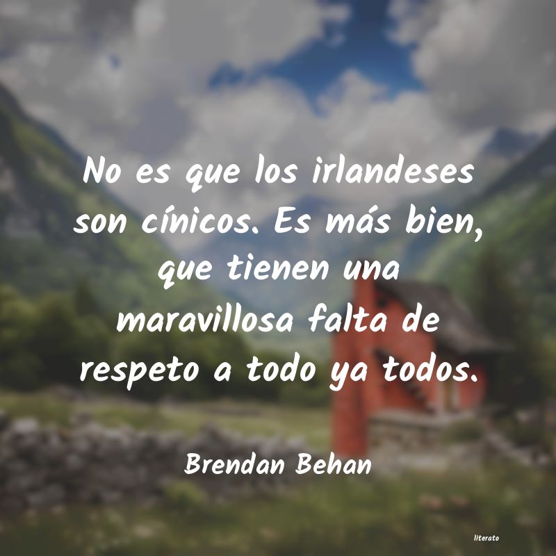 Frases de Brendan Behan