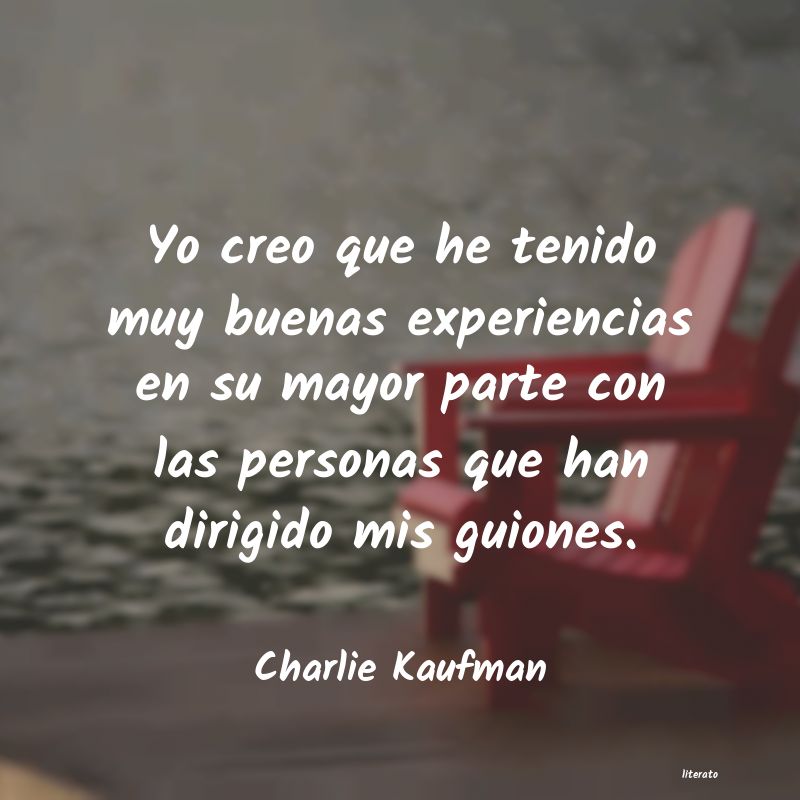 frases de Charlie Kaufman