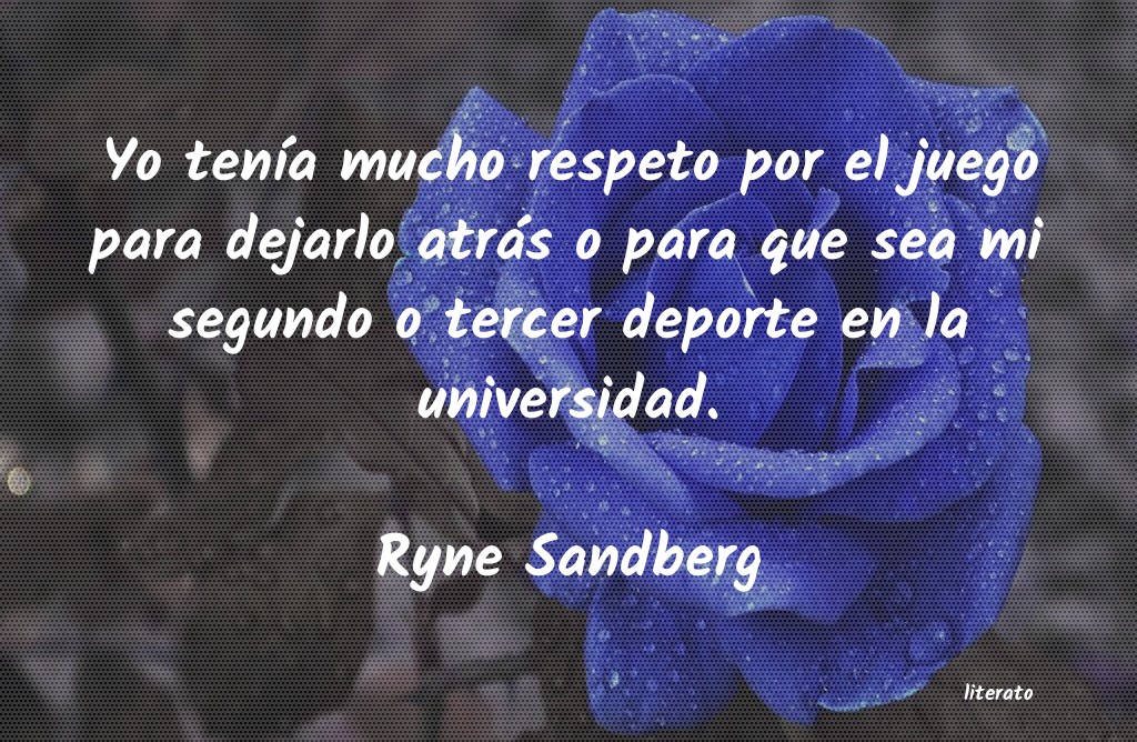 frases de Ryne Sandberg