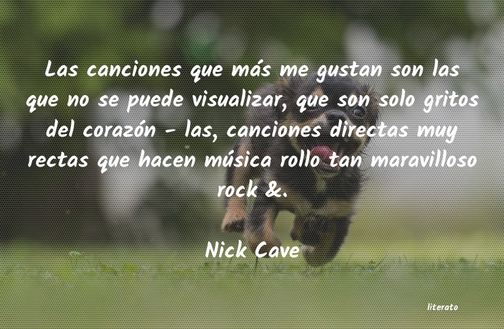 Frases de Nick Cave