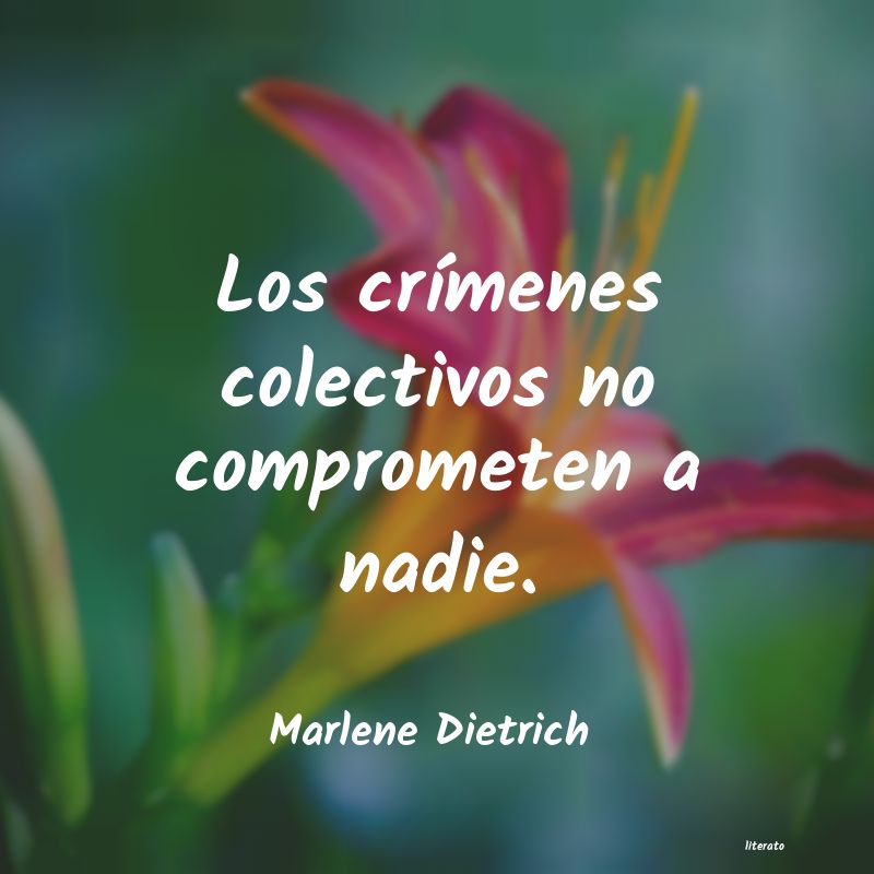 frases de Marlene Dietrich