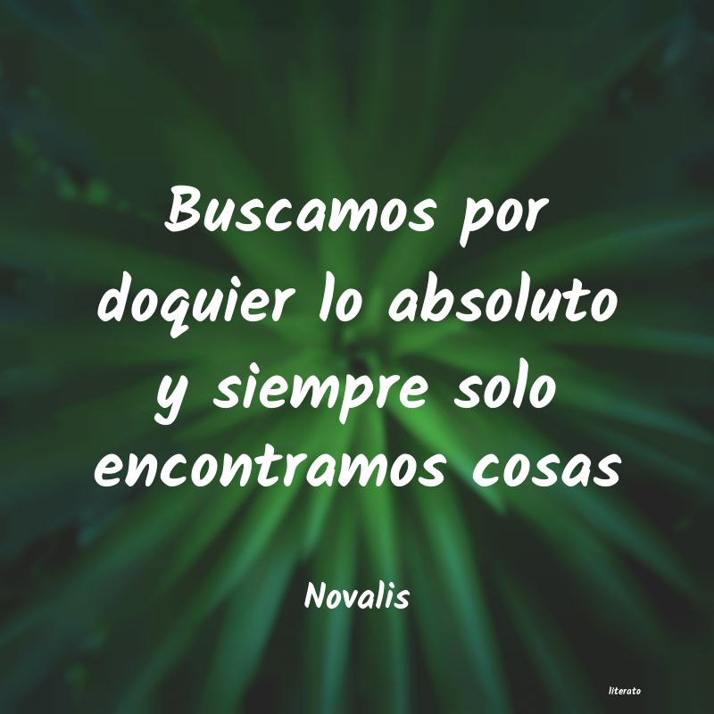 frases de Novalis