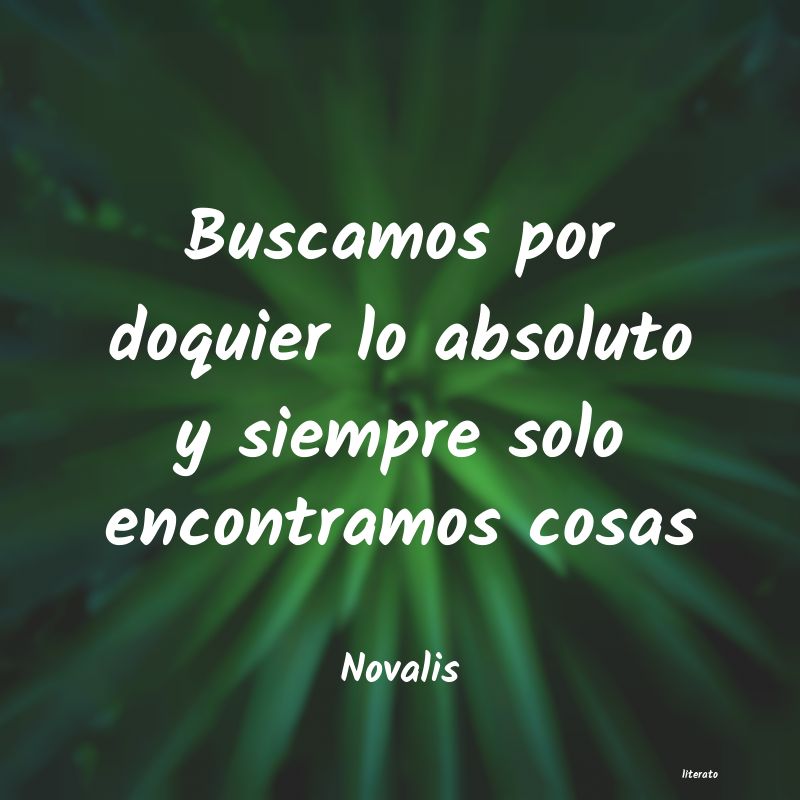 Frases de Novalis