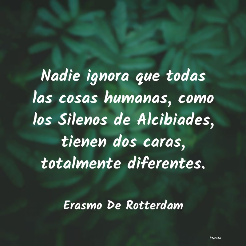 pensamiento de erasmo de rótterdam