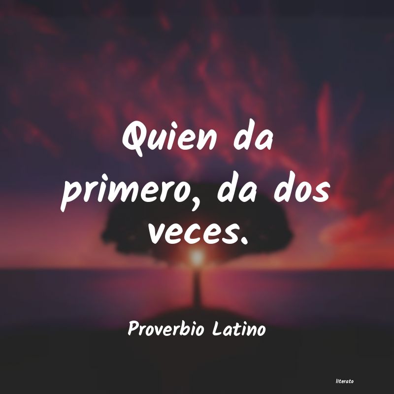 Frases de Proverbio Latino