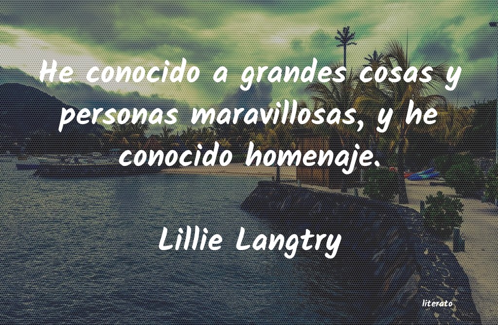 Frases de Lillie Langtry